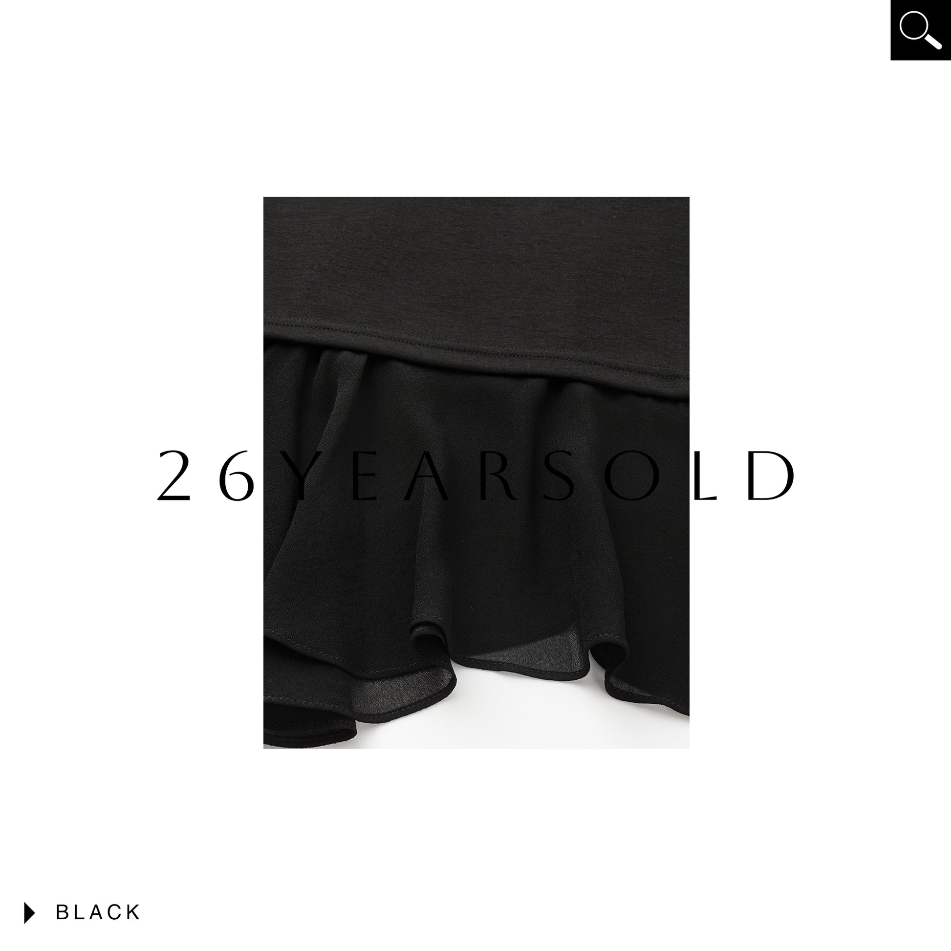 26YEARSOLD The Asymmetric Chiffon-Hem Modal Mermaid Skirt