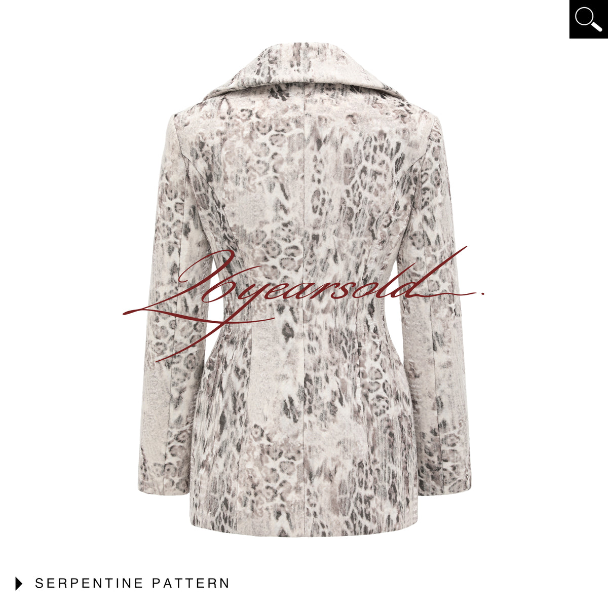 26YEARSOLD Serpentine Pattern Tailored Jacket