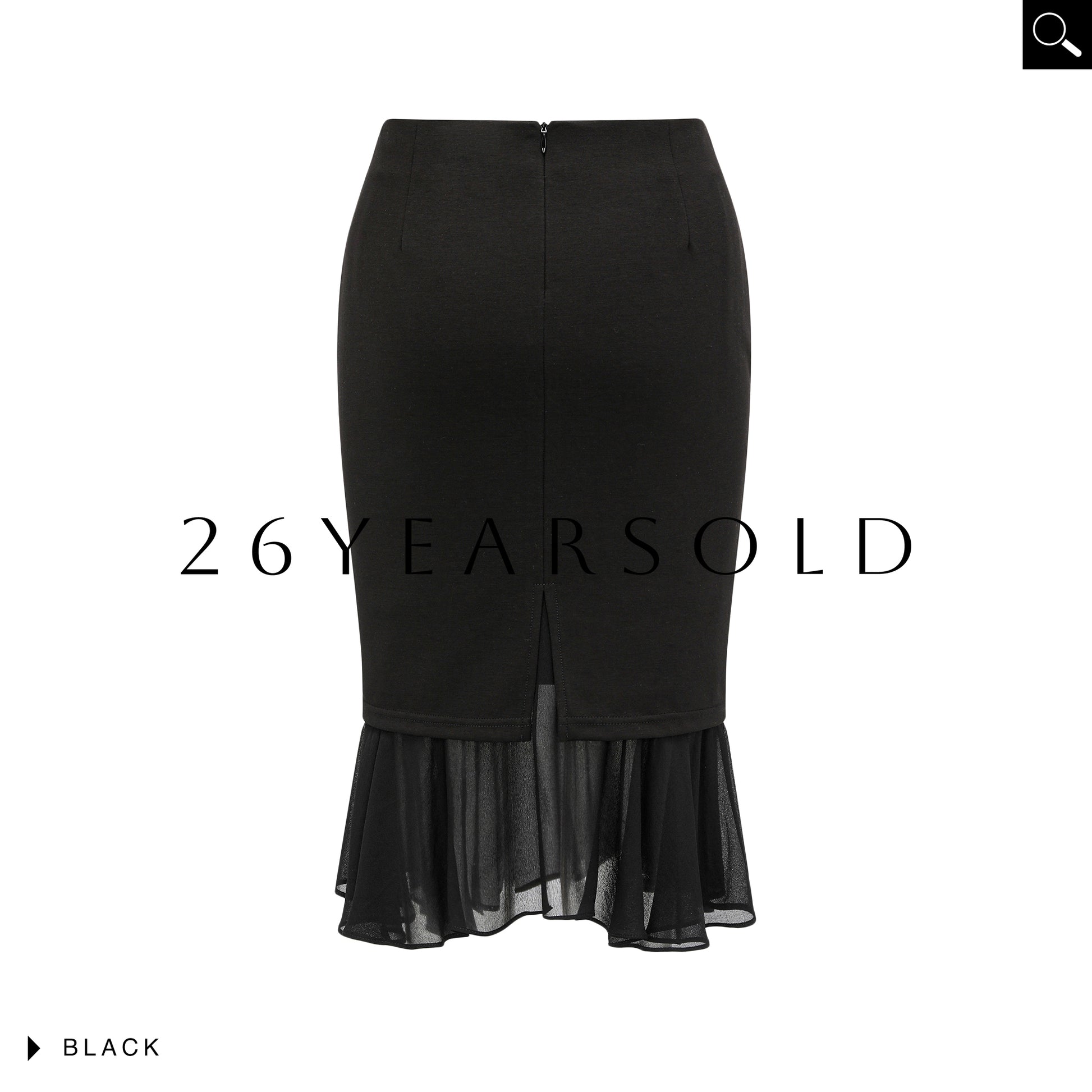 26YEARSOLD The Asymmetric Chiffon-Hem Modal Mermaid Skirt
