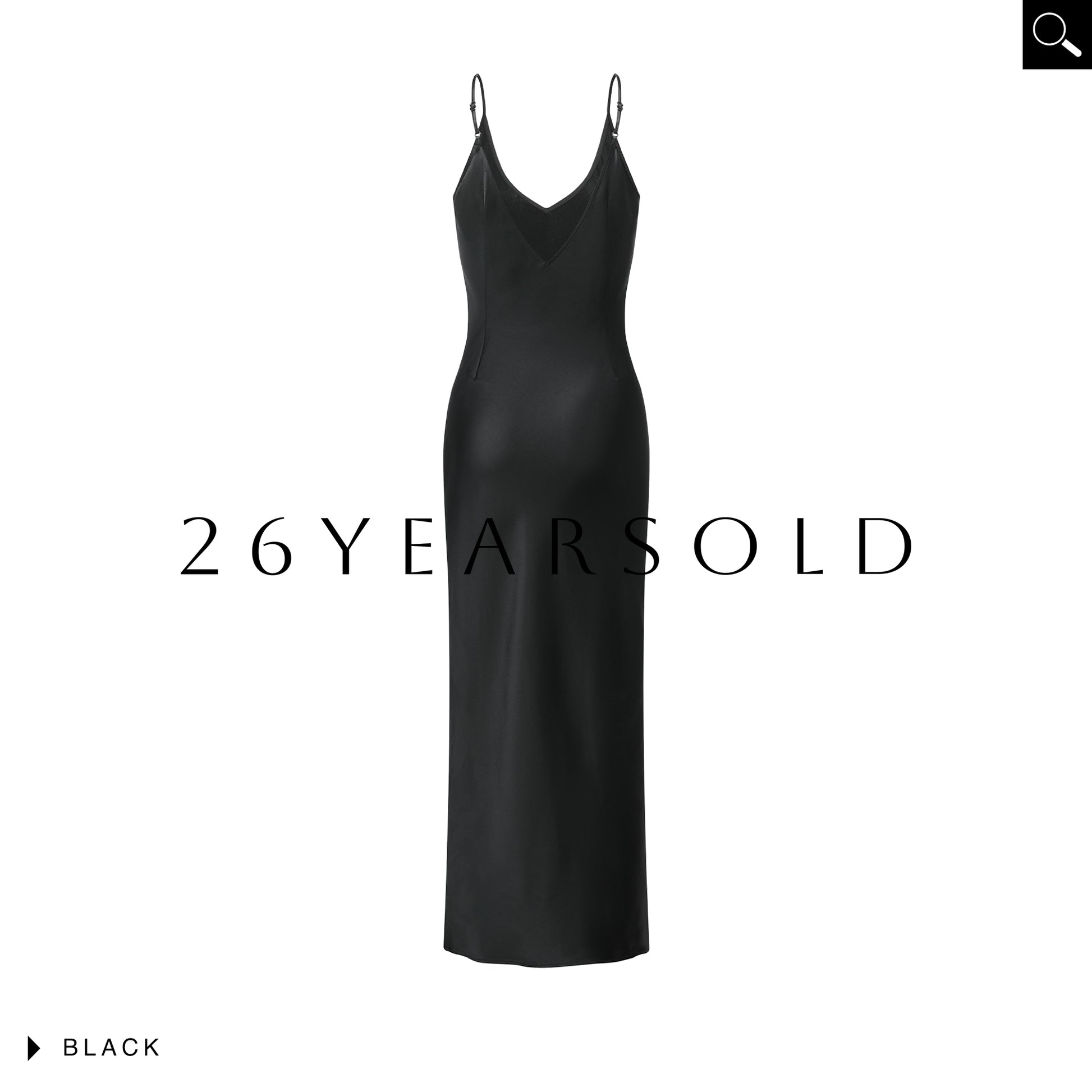 26YEARSOLD Lace Slit Acetate Blend Maxi Slip Dress