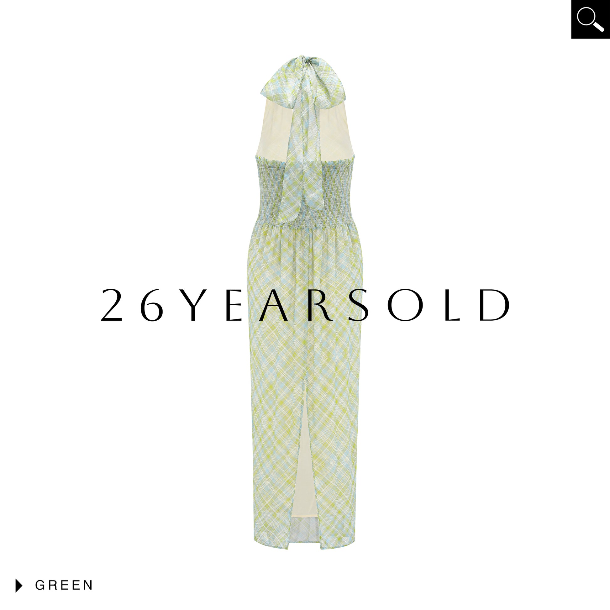 26YEARSOLD The Riviera Halter Silk-Blend Maxi Dress