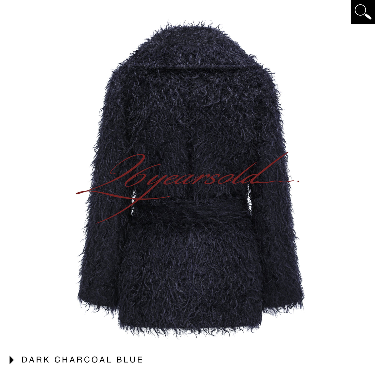 26YEARSOLD Textured Mohair Blend Belted Jacket