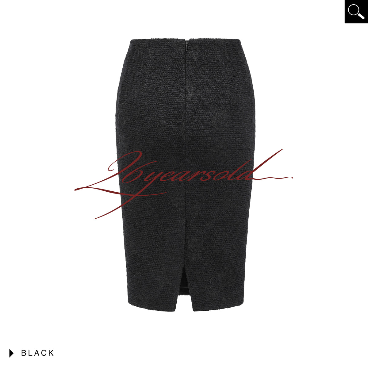 26YEARSOLD Textured Wool Blend Pencil Skirt