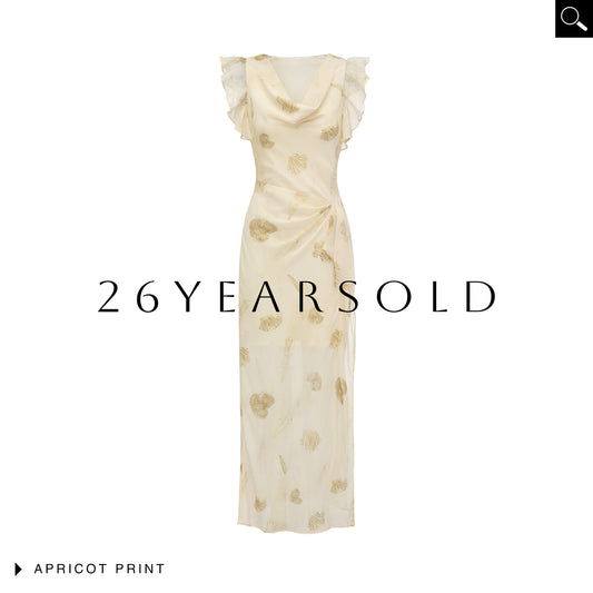 26YEARSOLD Apricot Seashell Print Maxi Dress Apricot Print