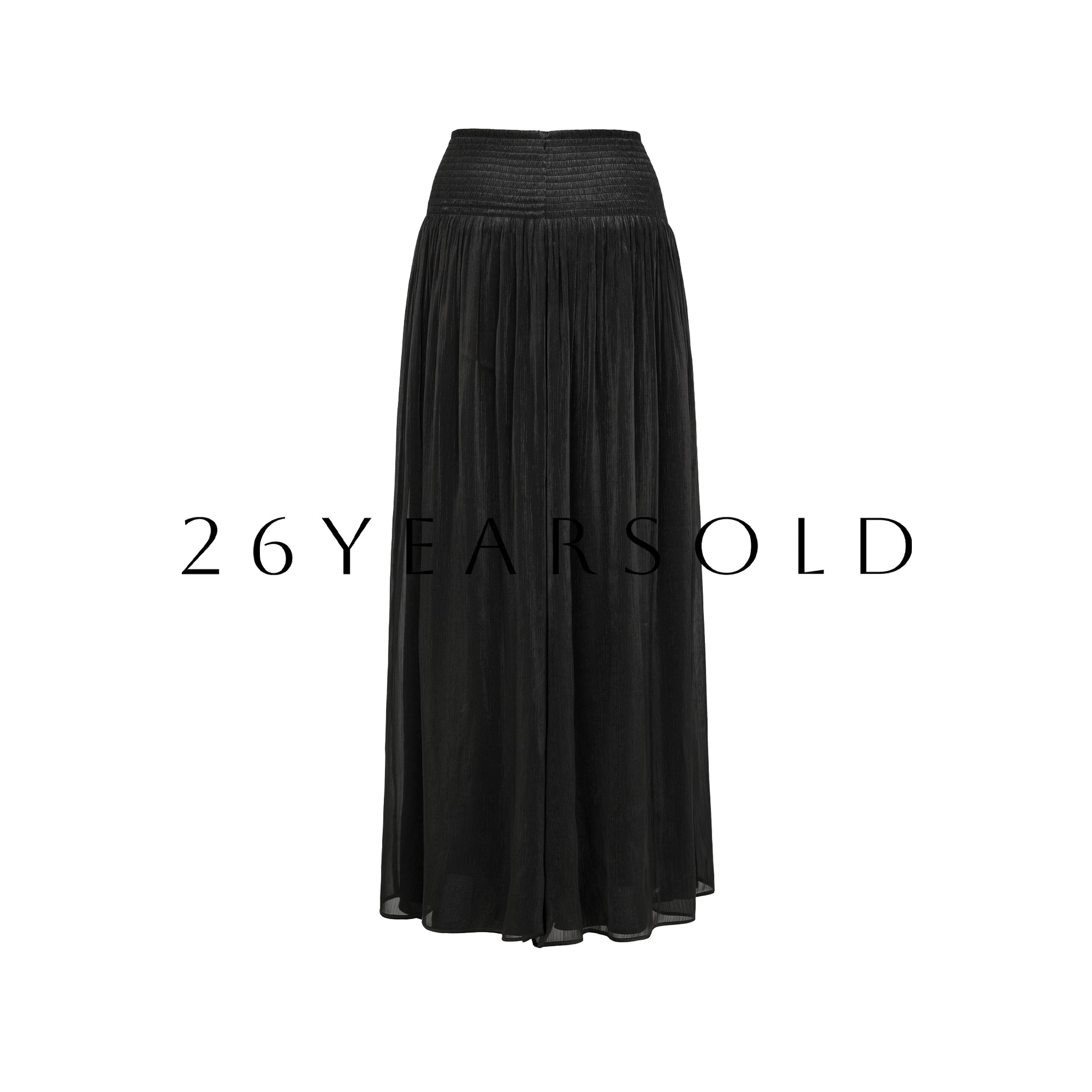 26YEARSOLD Ease of Clouds High-Waisted Wide-Leg Pleated Pants