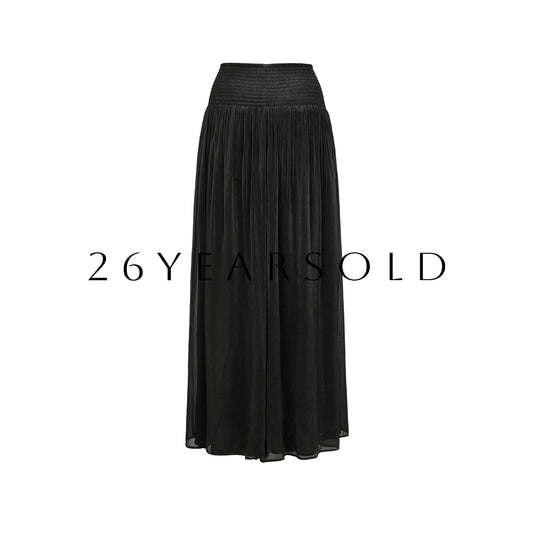 26YEARSOLD Ease of Clouds High-Waisted Wide-Leg Pleated Pants