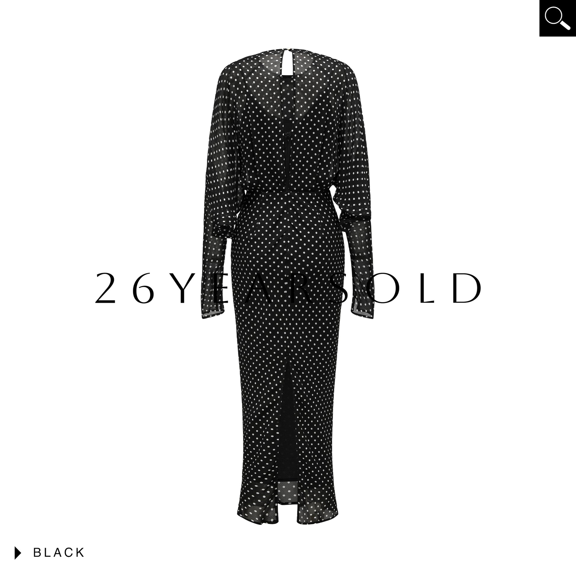 26YEARSOLD Azure Mountain Maxi Dress Chic High-Waist