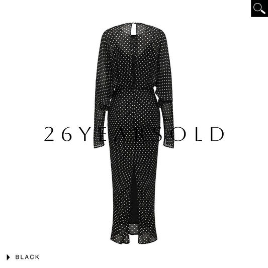 26YEARSOLD Azure Mountain Maxi Dress Chic High-Waist