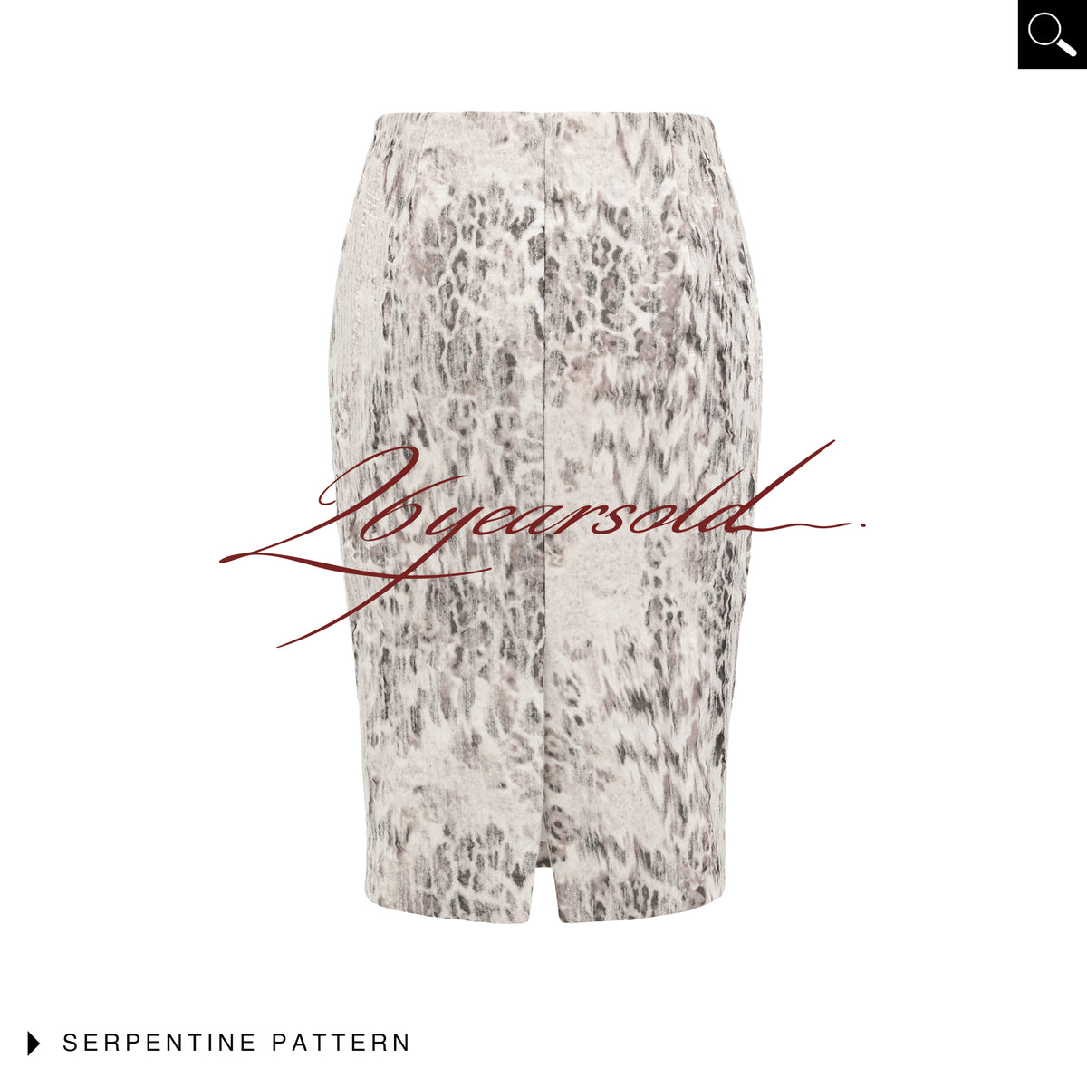 26YEARSOLD Serpentine Pattern Pencil Skirt