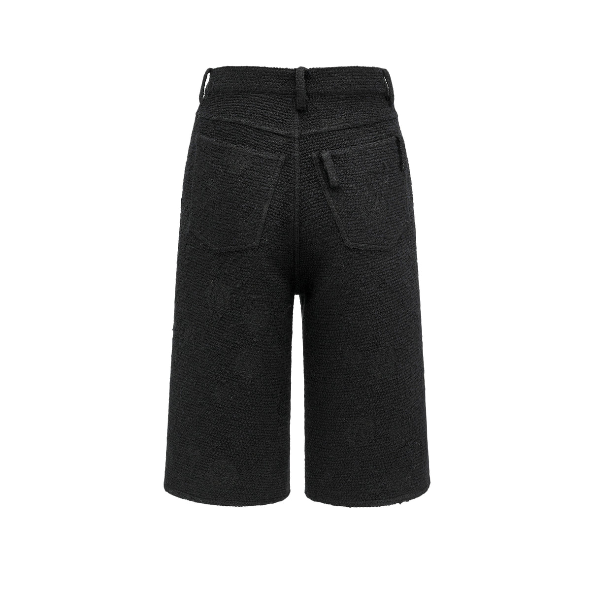 26YEARSOLD Textured Wool Blend Knee-Length Shorts
