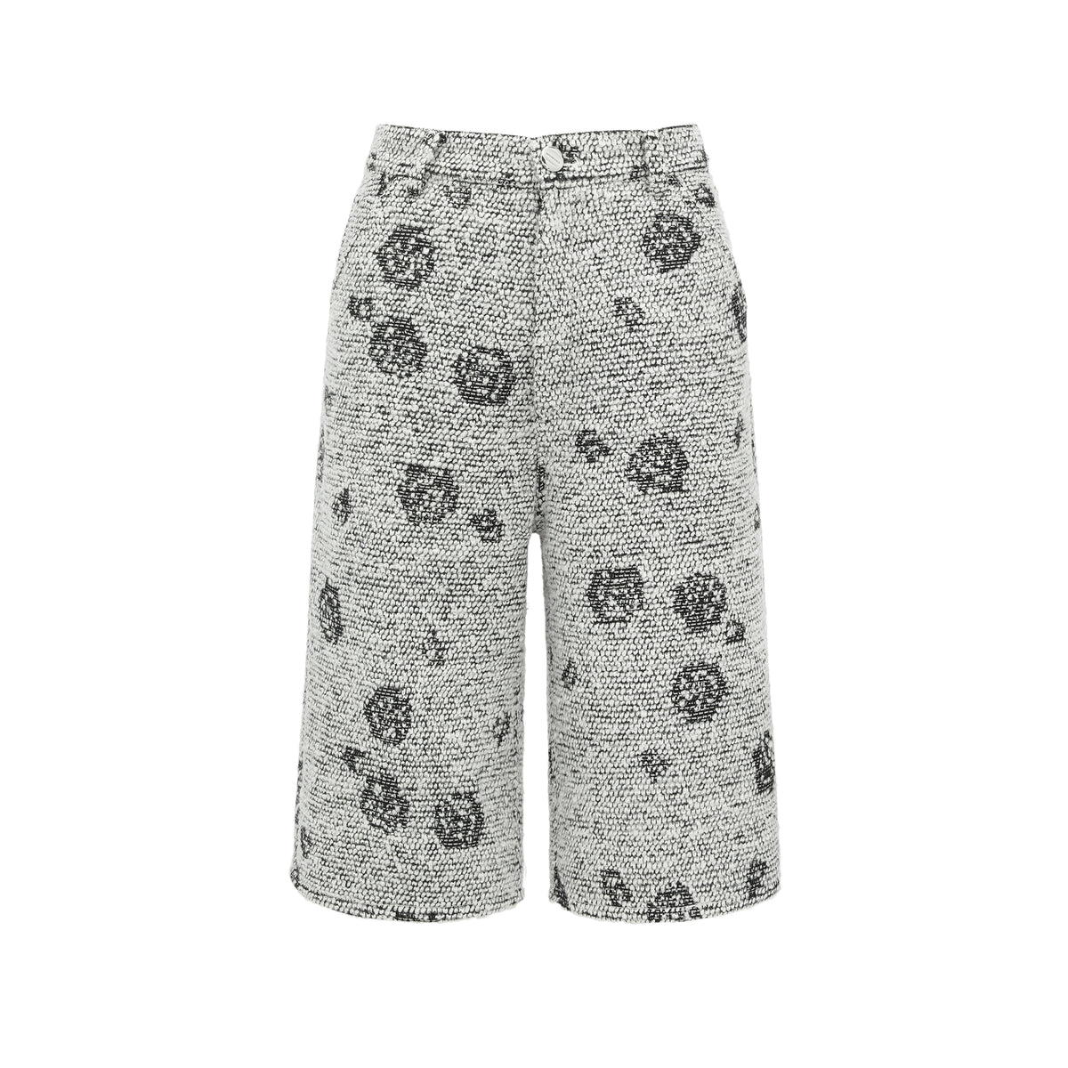 26YEARSOLD Textured Wool Blend Knee-Length Shorts