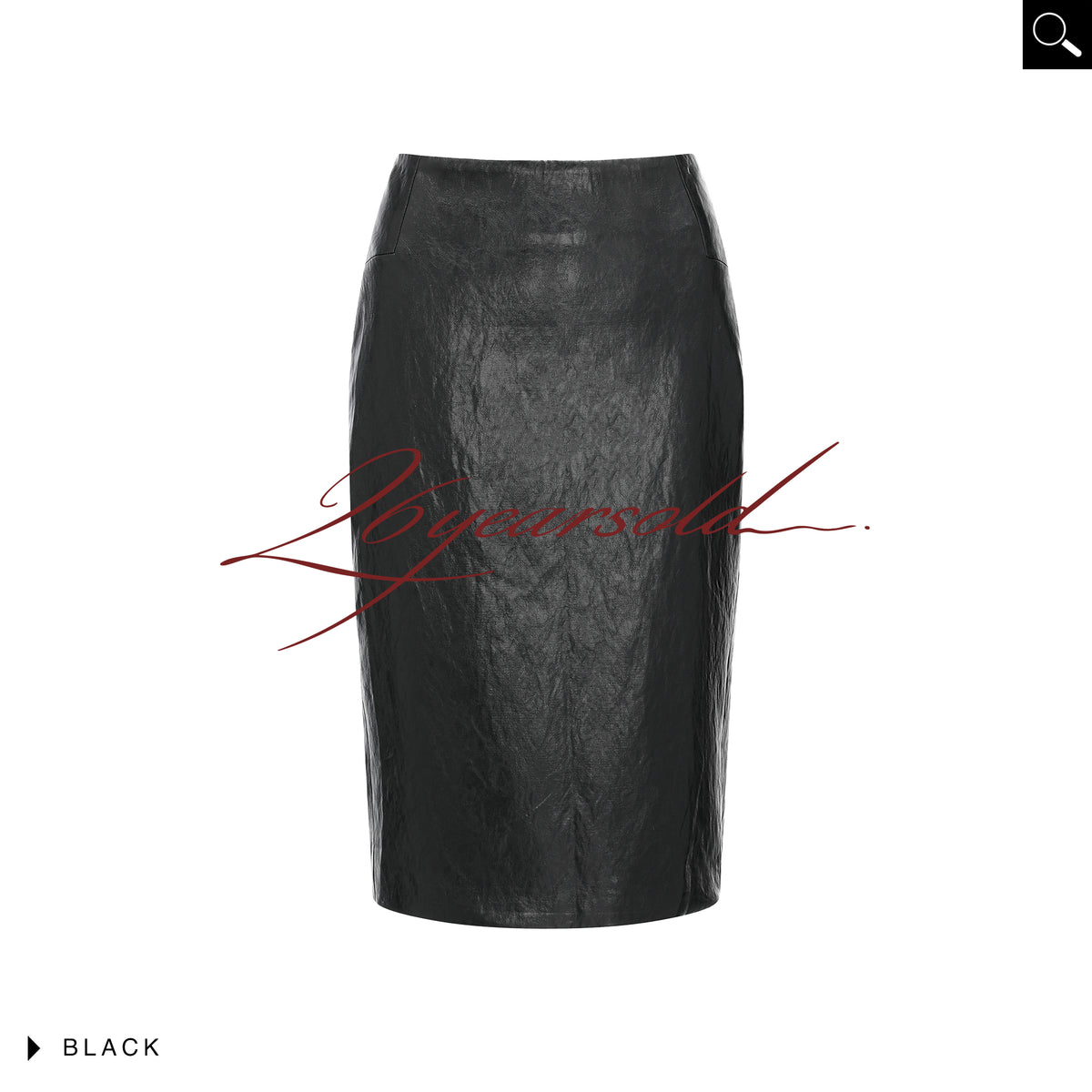 26YEARSOLD Sleek Tailored Pencil Skirt Black
