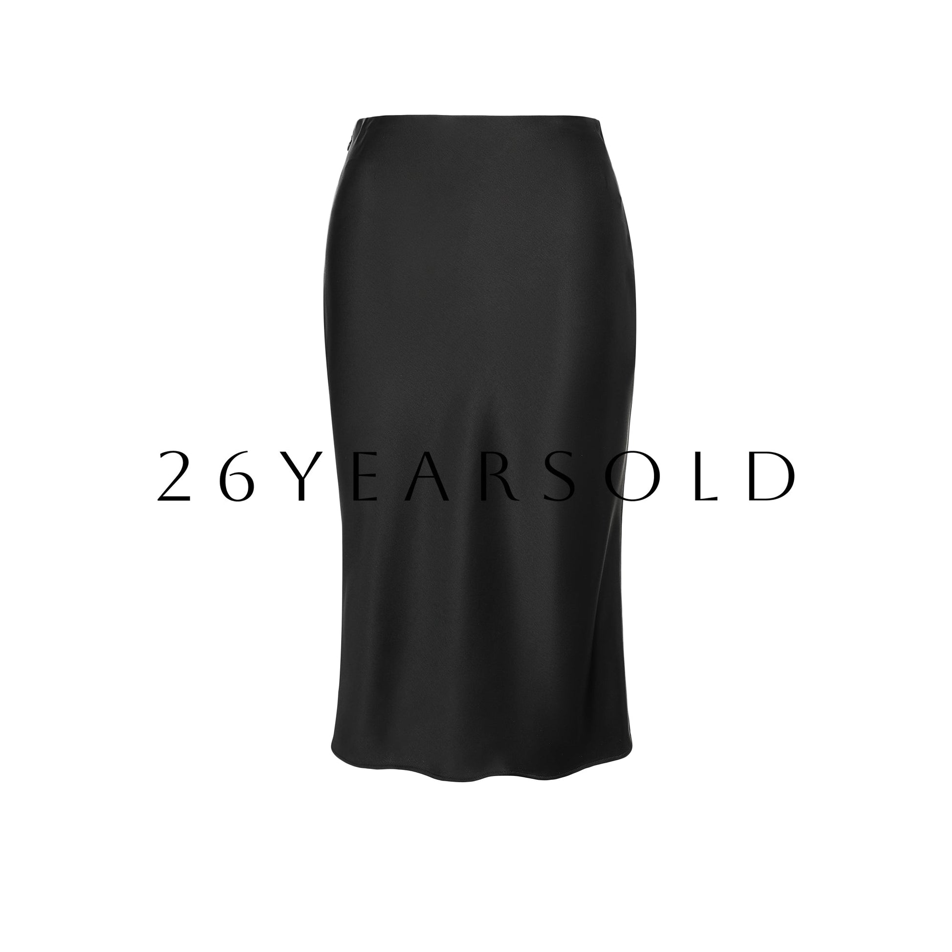 26YEARSOLD Gilded Sheen Nocturne Skirt Black