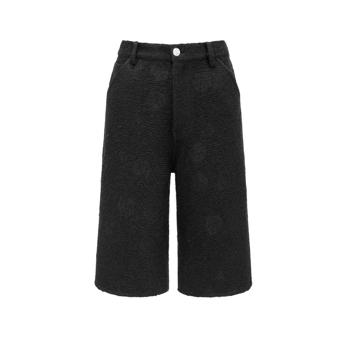 26YEARSOLD Textured Wool Blend Knee-Length Shorts