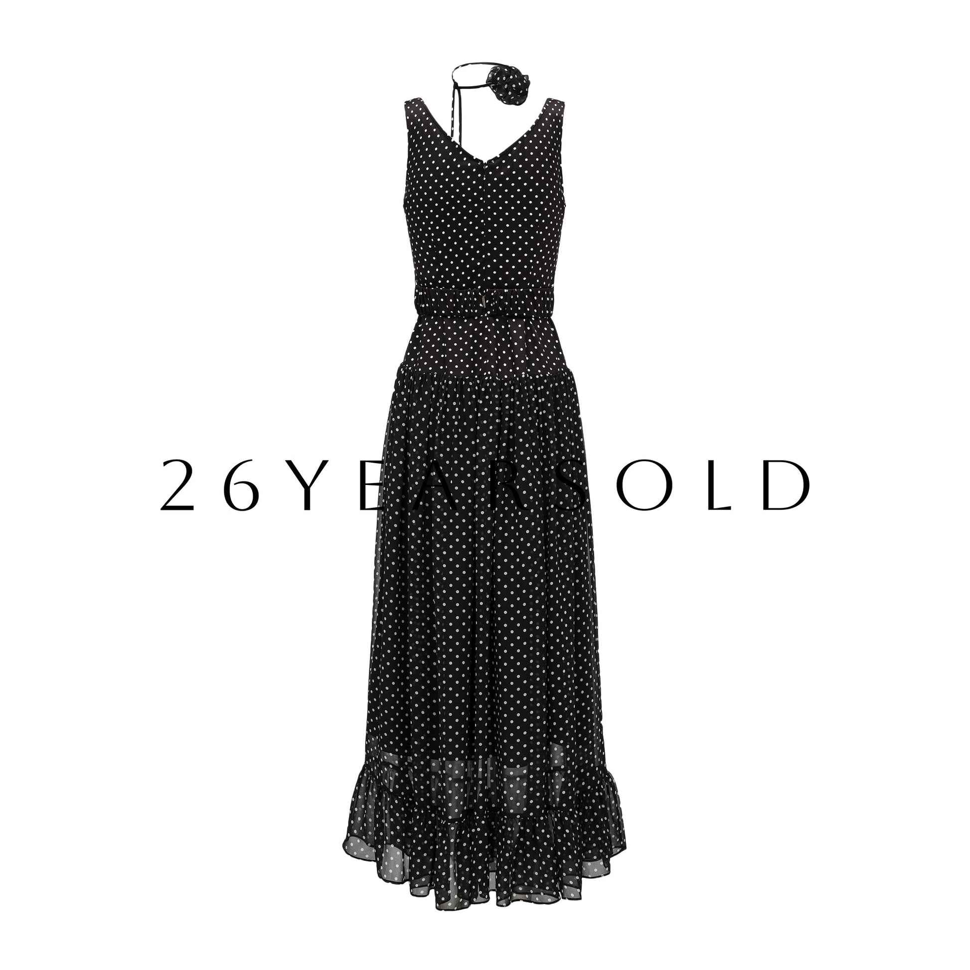 26YEARSOLD Retro Dot Bow Dresse
