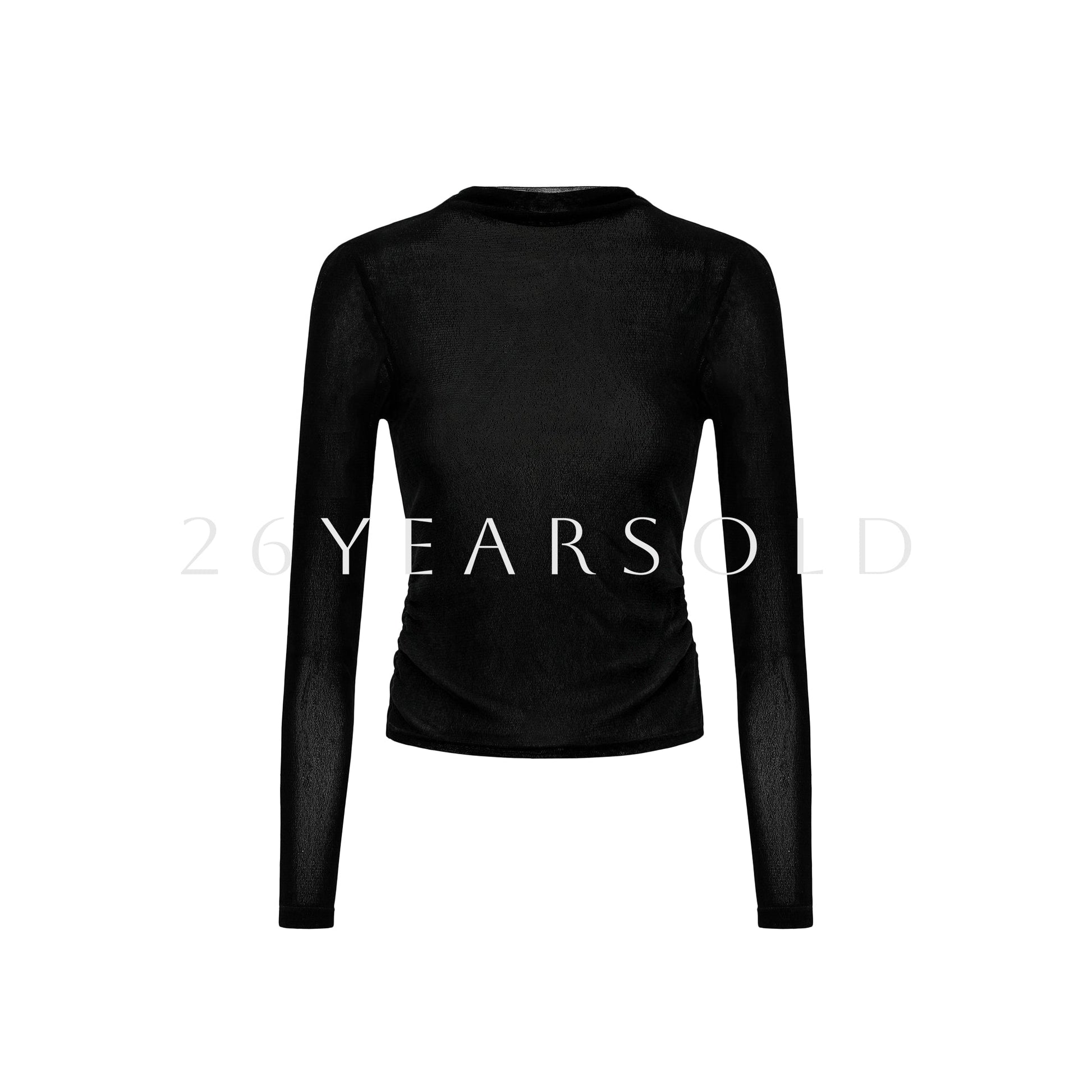 26YEARSOLD Velvet Sonata Top Black