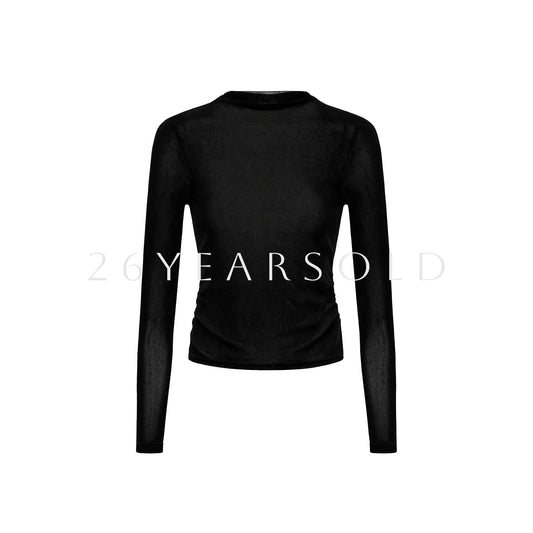 26YEARSOLD Velvet Sonata Top Black